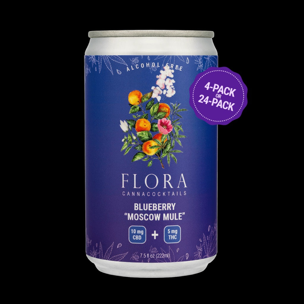 Flora Blueberry Moscow Mule CannaCocktail