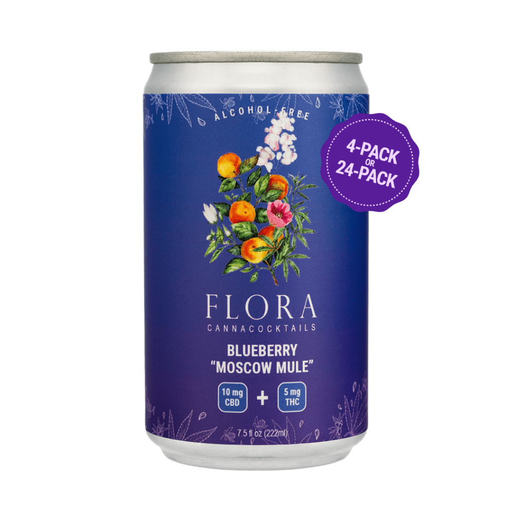 Flora Blueberry Moscow Mule CannaCocktail
