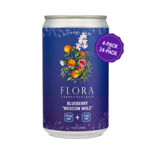 Flora Blueberry Moscow Mule CannaCocktail